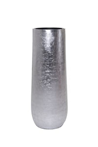 Thumbnail for VIVANNO Planter Floor Vase Fiberglass Silver High Gloss Ventura 100x38 on Sale