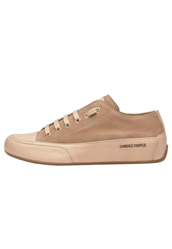 Candice Cooper Rock S-Sneakers aus Veloursleder und Leder in Vintage-Optik, Hellbraun 39 im Sale