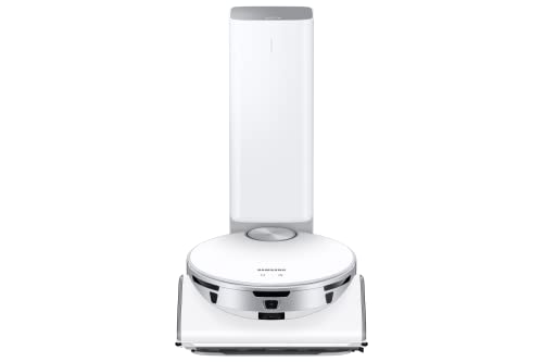 Samsung Jet Bot AI+ VR50T95735W/WA Robot Vacuum Cleaner, 30 W Suction Power, 0.2 ℓ, Clean Station, AI Object Recognition, 3D Sensor, LIDAR Sensor, Misty White, Carpet on Sale