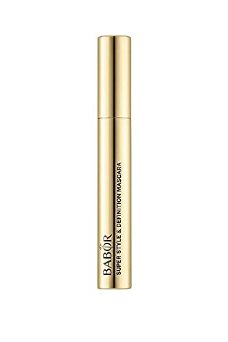 BABOR MAKE UP Super Style & Definition Mascara black, Volumen Wimperntusche mit Kamm, für perfekt getrennte Wimpern, mit Silikonbürste, 8 ml im Sale