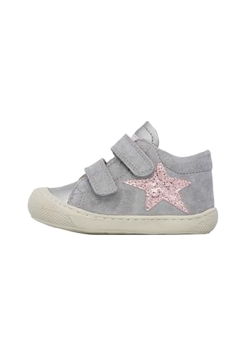 Naturino Lauflernschuhe aus Leder und Veloursleder, grau 23 im Sale