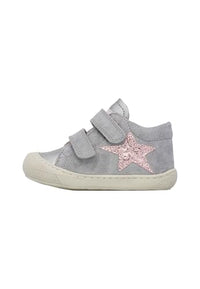 Thumbnail for Naturino Lauflernschuhe aus Leder und Veloursleder, grau 23 im Sale