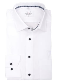 Thumbnail for Marvelis Men's Shirt | Modern Fit | Long Sleeve 64 cm | Blue and White Stripes | New Kent Collar | On Sale