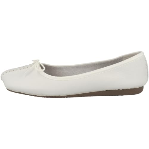 Clarks Damen Freckle Ice Ballerinas, White White Leather, EU im Sale