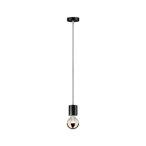 Paulmann 79751 Neordic Pendelleuchte Nordin max. 60 Watt Pendellampe Schwarz, Marmor, Kupfer matt Hängelampe Marmor Hängeleuchte E27 im Sale