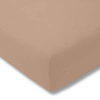 Thumbnail for ESTELLA fitted sheet, twisted jersey | caramel on sale