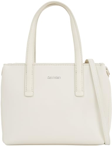 Calvin Klein CK MUST MINI TOTE_PU/NUBUCK Crossovers Women, Grey (Dk Ecru), O on Sale