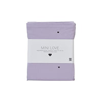 Thumbnail for Design Letters Mini Children's Bedding Set 100 x 140 cm + Pillowcase x 45 cm Lavender | 100% GOTS Certified Organic Cotton | Invisible zipper closure. On sale