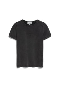 Thumbnail for ARMEDANGELS Damen T-Shirt aus Bio-Baumwolle EBAANORA GMT DYE Slim Fit Black im Sale