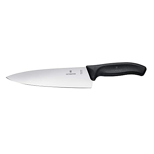 Victorinox Swiss Classic, professional carving knife, extra sharp blade, straight edge, 20 cm, plastic handle, stainless steel, black on sale