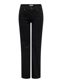 Thumbnail for ONLY Women's ONLBLUSH MID Straight DNM REA2343 NOOS Jeans, Black Denim, / 32 on sale
