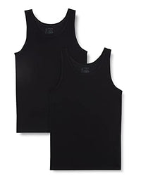 Thumbnail for Schiesser Herren 2 Pack Unterhemd Ohne Arm - 95/5 Organic Unterwäsche, Schwarz_176038,  EU im Sale