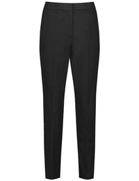 Thumbnail for Taifun Damen Knitterarme 7/8 Hose Tailored Fit unifarben 7/8 Länge Schwarz 42 im Sale
