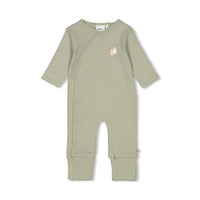 Thumbnail for Feetje N-Baby pajama suit Klapfuß AOP Pears RIPP-Jersey, green, 56 on sale