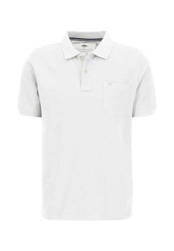 FYNCH-HATTON Men's Classic Supima Cotton Polo Shirt, White, on Sale