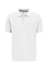 Thumbnail for FYNCH-HATTON Men's Classic Supima Cotton Polo Shirt, White, on Sale