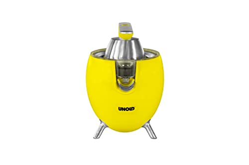 Unold 78130 Citrus Press Power Juicy White - for large and small citrus fruits, 300W motor for perfect juice yield, with juice stop spout, completely disassemblable and dishwasher safe (White) on sale