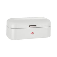 Thumbnail for Wesco Grandy bread bin in sand matt, powder-coated sheet steel, ventilation holes and sturdy handle on sale