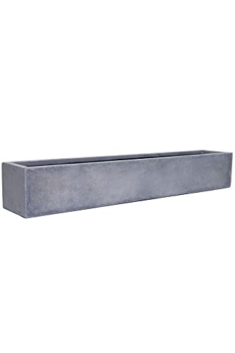 VIVANNO flower box balcony box planter fiberglass FLOBO anthracite - 15x45x17 cm on sale