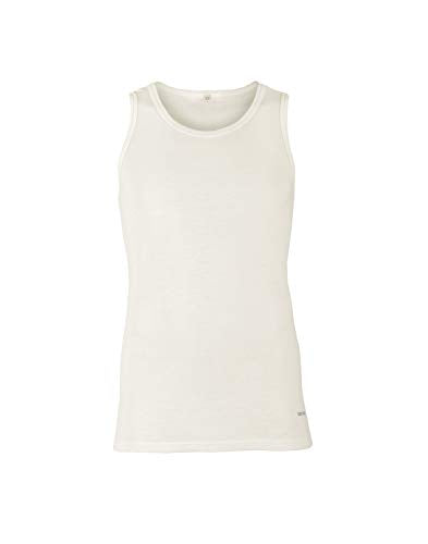 Dilling Merino Unterhemd Herren - Tank Top 100% Bio Wolle Natur im Sale