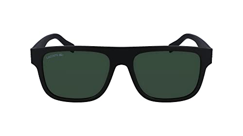 Lacoste Men's Sunglasses L6001S - Matte Black with Solid Green Lens im Sale