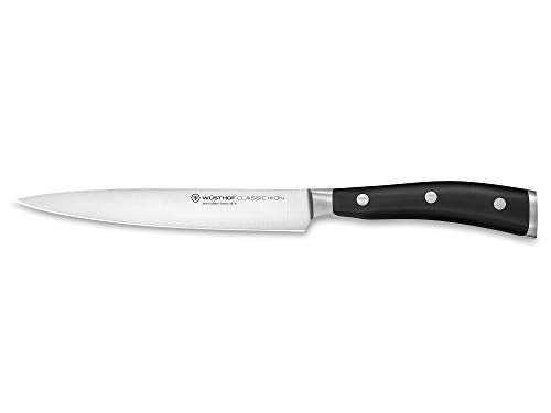 WÜSTHOF Classic Ikon Schinkenmesser 16 cm, Schwarz im Sale