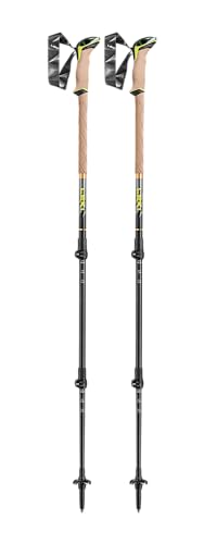 LEKI Sherpa Stöcke, Dark Anthracite-Copper-neon, 110-145cm im Sale
