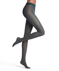Thumbnail for FALKE Damen Strumpfhose Matt Deluxe 30 DEN W Ti transparent einfarbig 1 Stück, Grün Mulberry 7448, im Sale