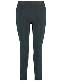 Thumbnail for Samoon Damen Leggings aus Interlock-Jersey unifarben leicht verkürztes Bein Black 56 im Sale