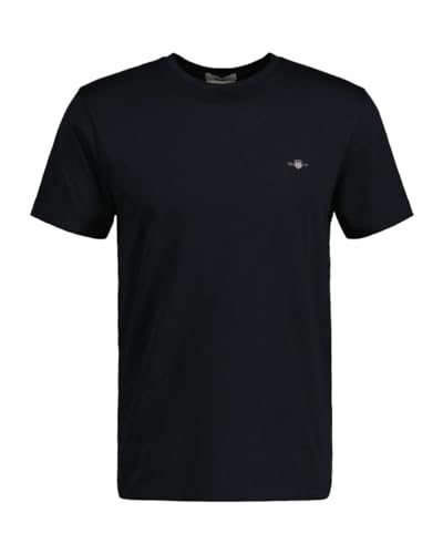 GANT Herren Slim Shield T-shirt T Shirt, Schwarz, EU im Sale