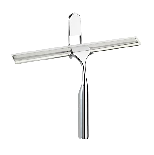 WENKO Bath &amp; Shower Squeegee Classic - Bathroom Wiper, Steel, 25 x 16.5 x 4 cm, Chrome on Sale