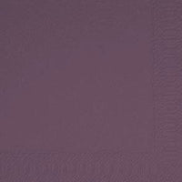 Thumbnail for Duni Servietten 3lagig Tissue Uni plum, 33 x 33 cm, 250 Stück