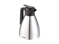 Thumbnail for Leifheit Shine 1.0 insulated jug, 100% leak-proof, thermos flask with double-walled stainless steel insulation, convenient one-handed opening and closing, coffee pot, teapot, silver-black on sale