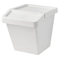 Thumbnail for Ikea SORTERA waste sorting bin with lid, [White] (White, 60 l) on sale