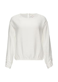 Thumbnail for s.Oliver viscose blouse with elastic hem cream 42 on sale