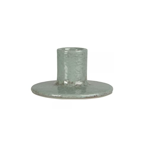 IB Laursen - Kerzenhalter - Fenja - Steingut - Farbe: staubig blau - (HxØ) 4,6 x 9 cm im Sale