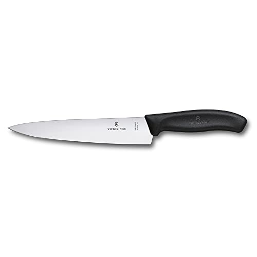 Victorinox Swiss Classic, Profi Tranchiermesser, Extra Scharfe Klinge, gerader Schliff, 19 cm, Kunststoffgriff, Rostfreier Stahl, schwarz im Sale