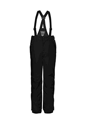 Killtec Mädchen ksw 77 grls pnts Funktionshose Skihose mit abzippbaren Latz Schneefang und Kantenschutz, Schwarz, 164 EU im Sale