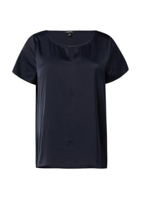 Thumbnail for comma satin blouse short sleeve on sale