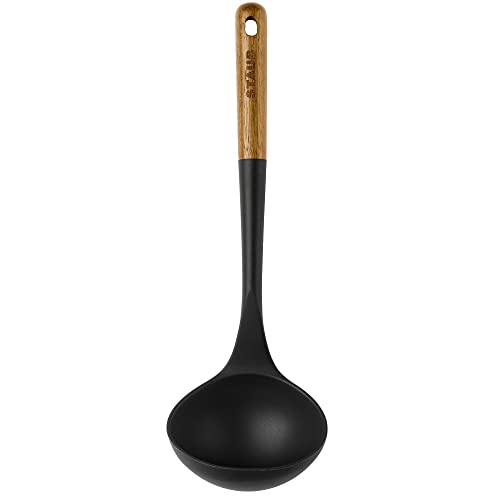 STAUB 40503-104 Schöpfkelle Akazienholz, 31 cm, schwarz im Sale