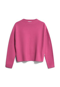 Thumbnail for ARMEDANGELS Damen Pullover aus Bio-Baumwolle MERINAA Links Links Loose Fit Crushed Berry im Sale