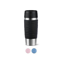 Thumbnail for Emsa N20212 Travel Mug Wave Isolierbecher 0,36 Liter | neuer Komfort-Schraubverschluss | Edelstahl | 4h heiß und 8h kalt | 100% dicht | spülmaschinenfest | 360°-Trinköffnung | Schwarz im Sale