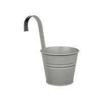Thumbnail for BUTLERS Zinkeimer/Blumentopf zum Aufhängen mit abnehmbarem Halter aus Metall Ø 13 cm -ZINC- Hängender Blumenkorb für den Außenbereich | Planztopf für Balkongeländer im Sale