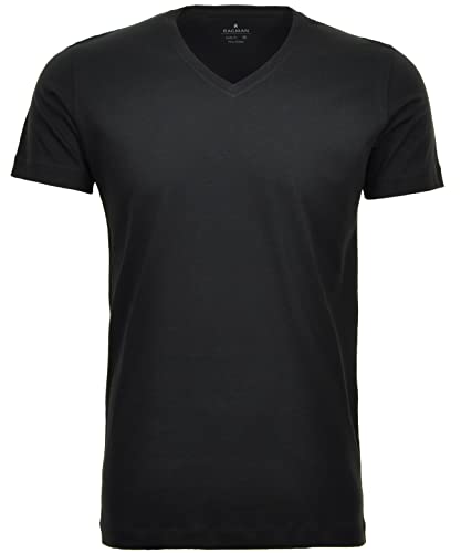 Ragman Herren 2 T-Shirt Doppelpack Bodyfit mit V-Ausschnitt, Schwarz, 3 im Sale