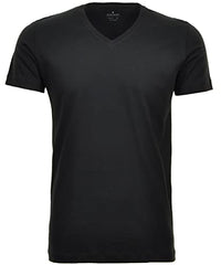 Thumbnail for Ragman Herren 2 T-Shirt Doppelpack Bodyfit mit V-Ausschnitt, Schwarz, 3 im Sale
