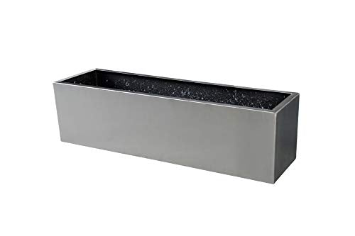 VIVANNO flower box balcony box planter V2A stainless steel Balkonix - 17 x 80 x 17 cm on sale