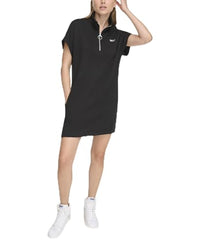 Thumbnail for DKNY Women's Metallic Bubble Logo Dress, Black/Silver, XX-Small on sale