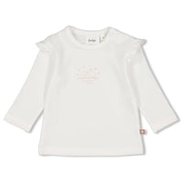 Thumbnail for Feetje Baby Girls Longsleeve - Little Rosebud, Offwhite, 56 on sale