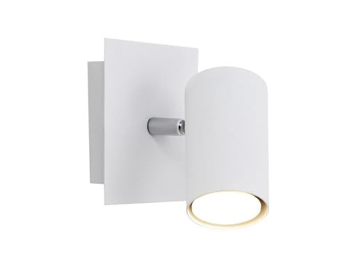 Trio Leuchten Spot in Metall weiß, Wandspot 1-flammig, exklusiv 1xGU10, 12 x 12 cm 802400101 im Sale