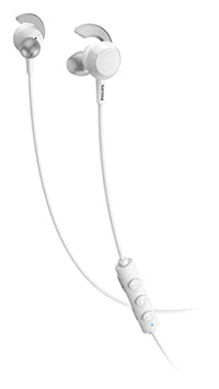 Thumbnail for Philips Audio E4205WT/00 In Ear Bluetooth Kopfhörer mit Inline-Fernbedienung (8,2-mm-Neodym-Treiber, BASS Boost-Taste, 10 Stunden Spielzeit, Geräuschisolierung, Sicherer Sitz) Weiß im Sale
